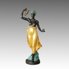 Grande statue de la statue Hebe Goddess Bronze Sculpture Tpls-058